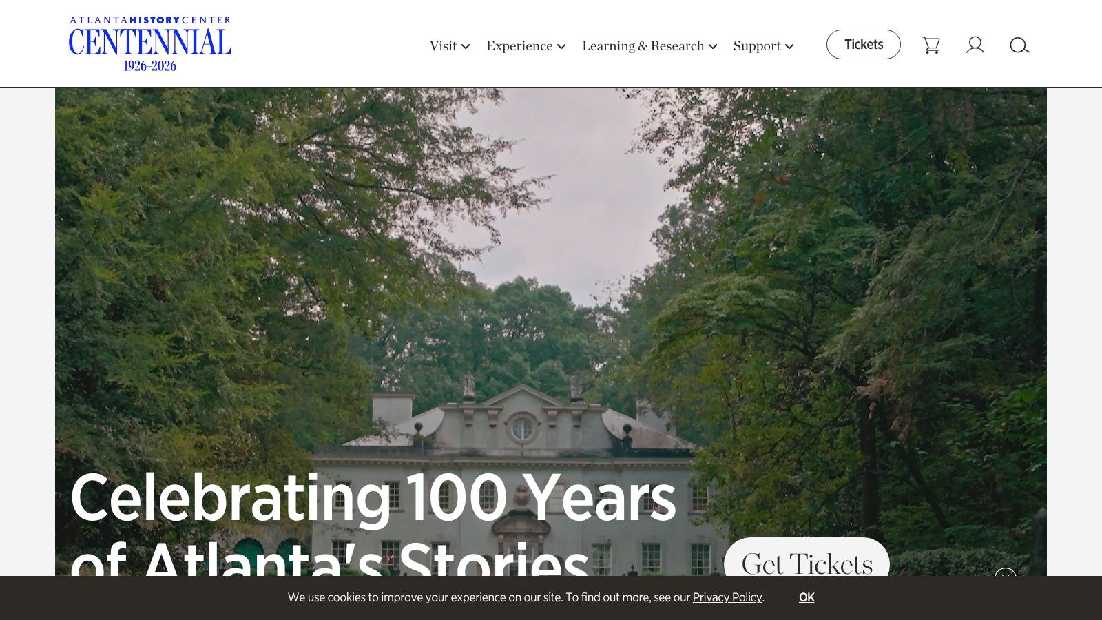 Atlanta History Center (includes Swan House, Smith Farm, and the Cyclorama)