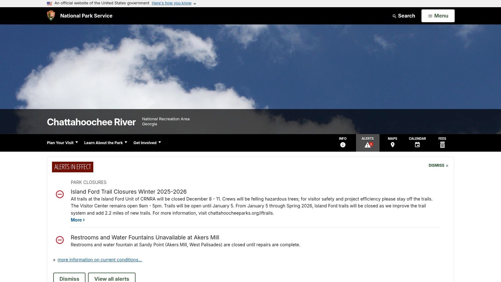 Chattahoochee River National Recreation Area – East Palisades