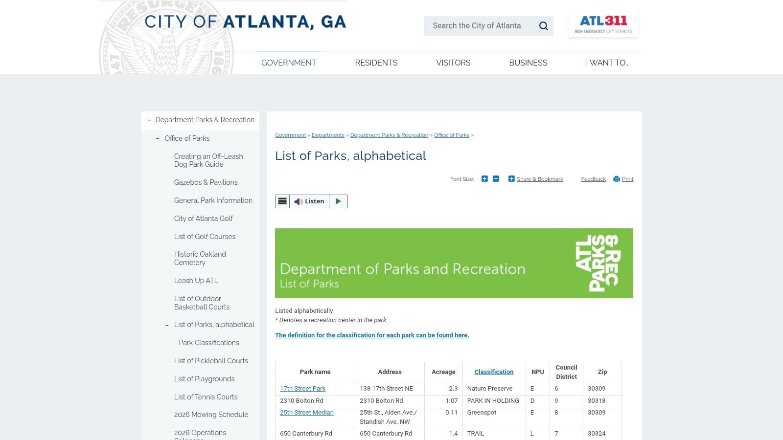 Westside Park (Grove Park / Northwest Atlanta)