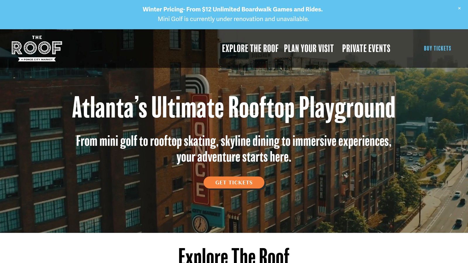 The Roof at Ponce City Market (Skyline Park + 9 Mile Station + 12 Cocktail Bar)