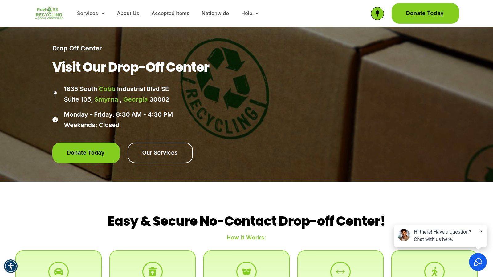 Reworx Recycling – Drop‑Off Center (Smyrna)