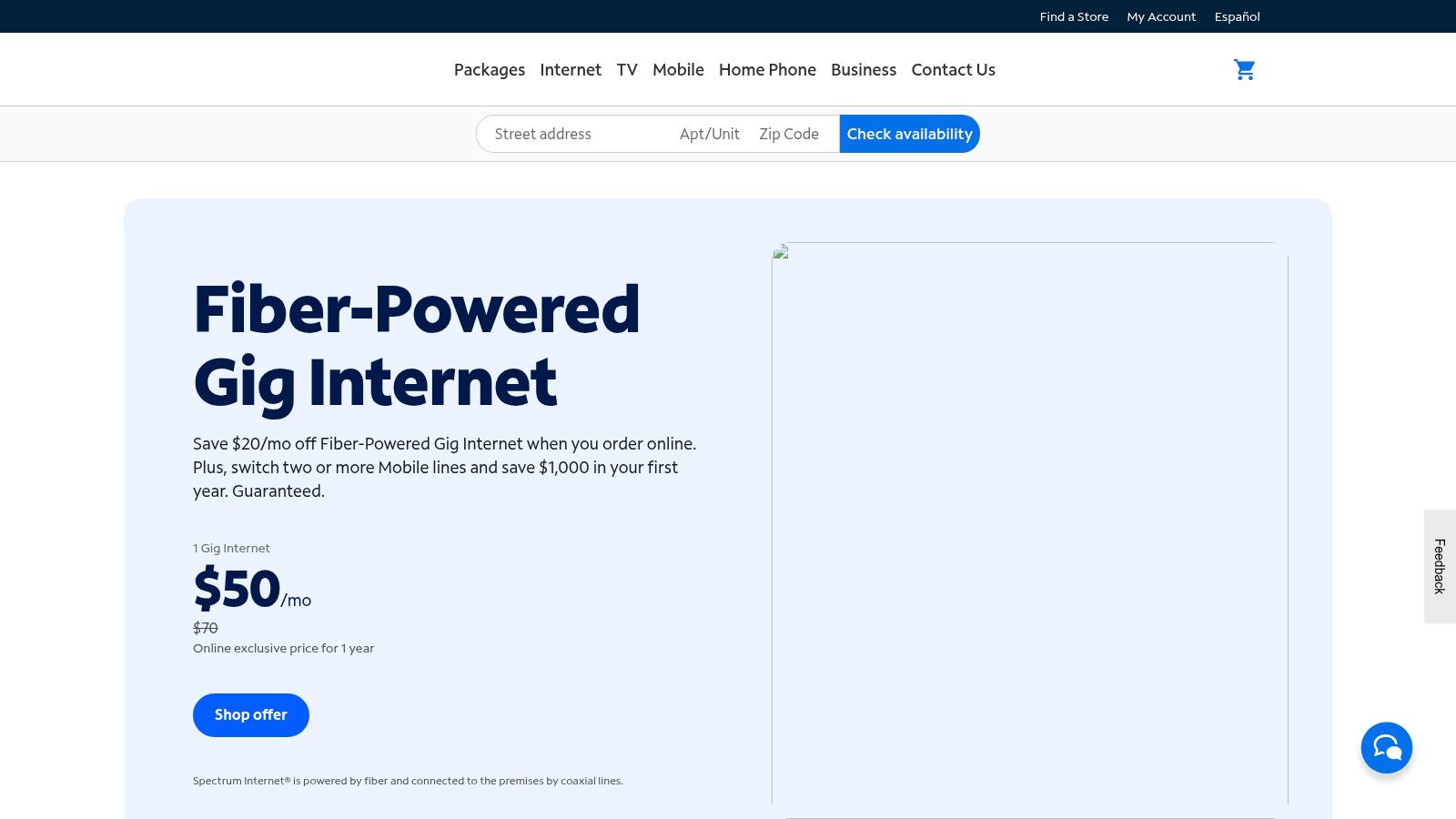 Spectrum (Charter Communications) &ndash; Cable Internet + Spectrum Enterprise